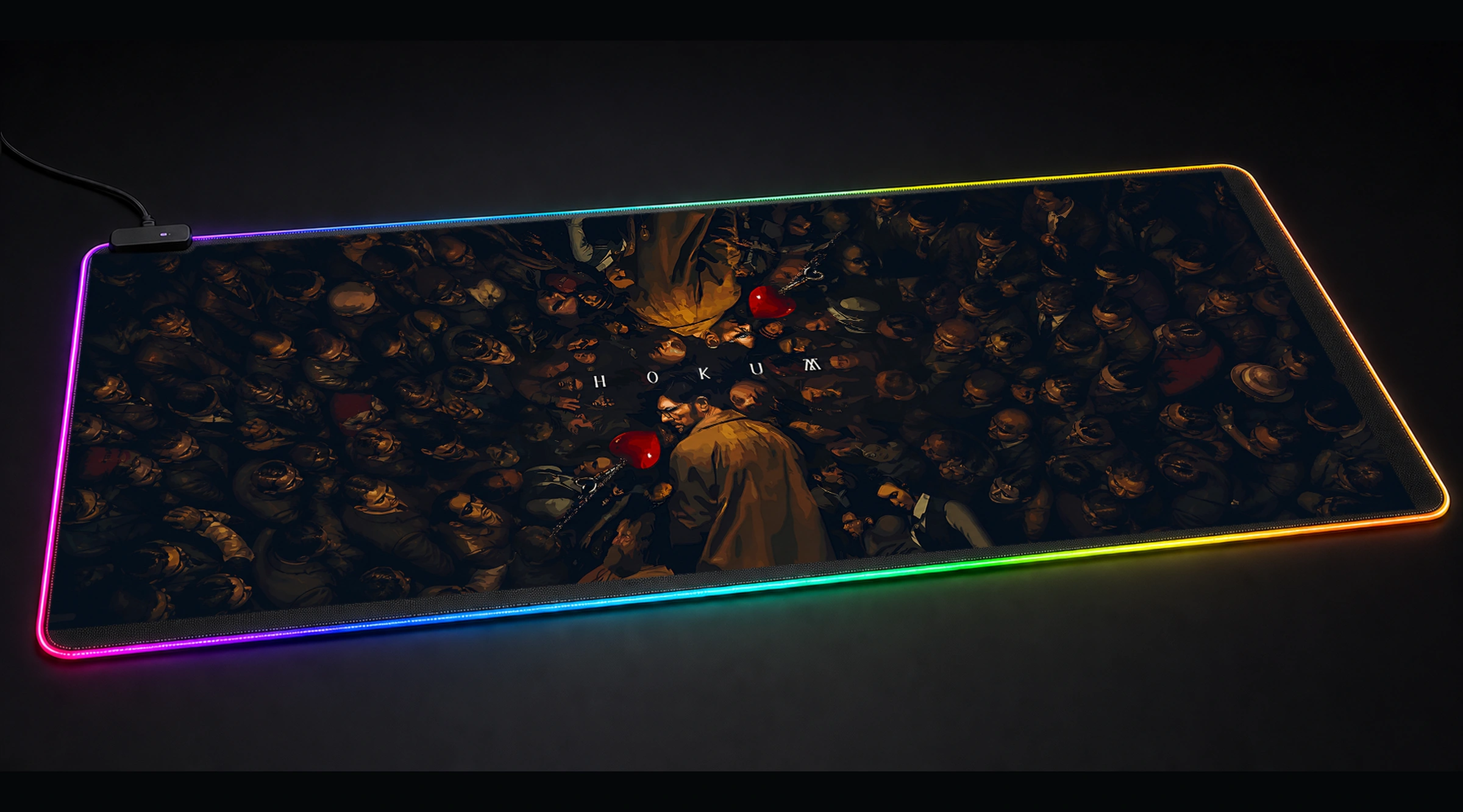 Hokum Movie Art movie tv art panoramic RGB gaming desk mat product view