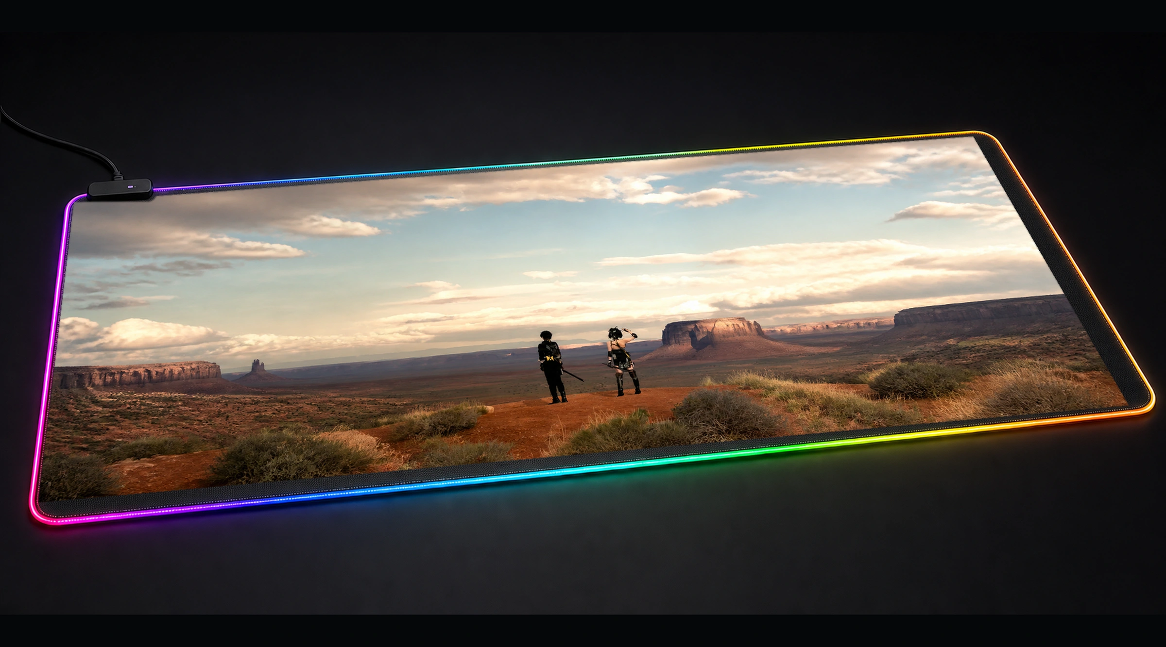 Wuthering Waves Game rpg adventure panoramic RGB gaming desk mat product view
